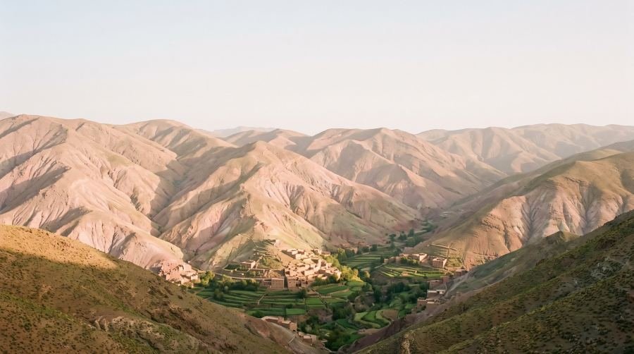 Sunrise over the High Atlas peaks