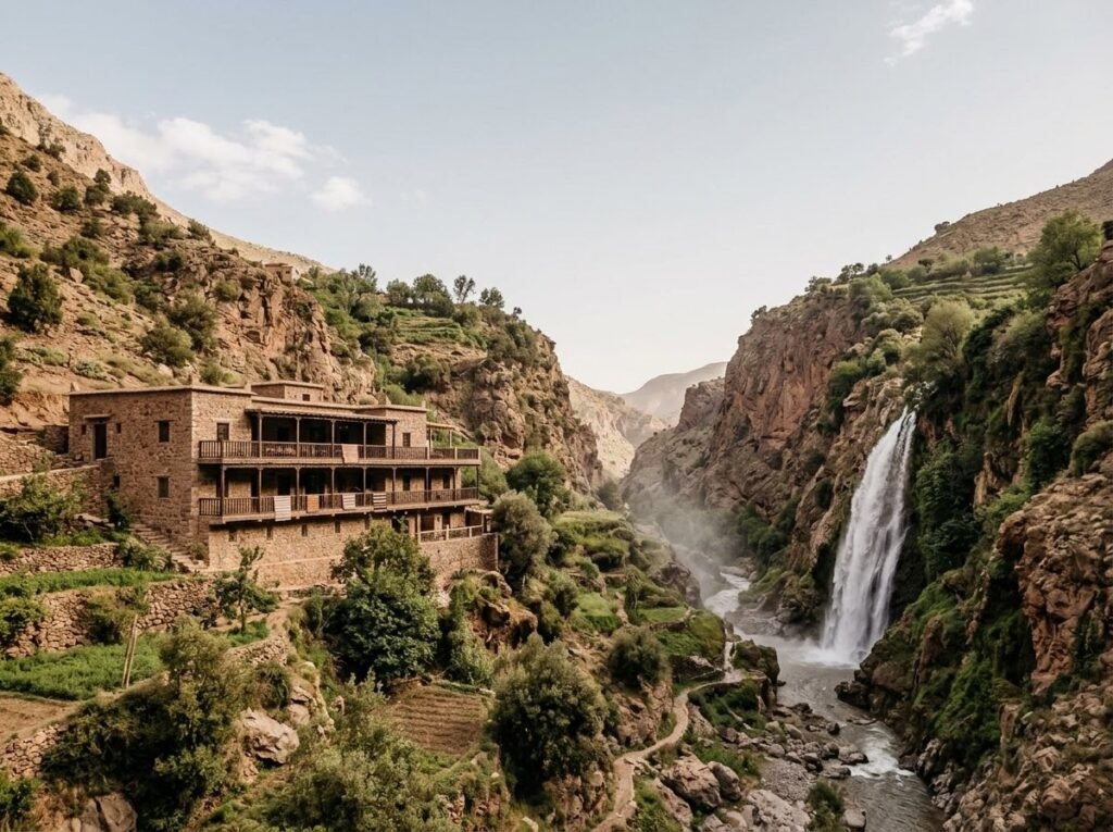 Accommodation at Hôtel Borj des Cascades